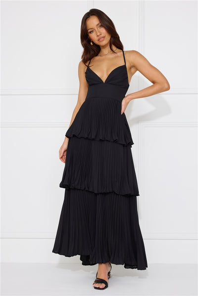 Fashionably Ever After Maxi Dress Black