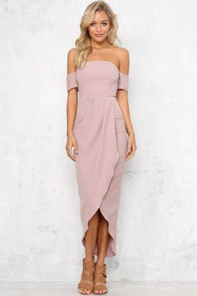 Fixated Maxi Dress Blush | Hello Molly USA