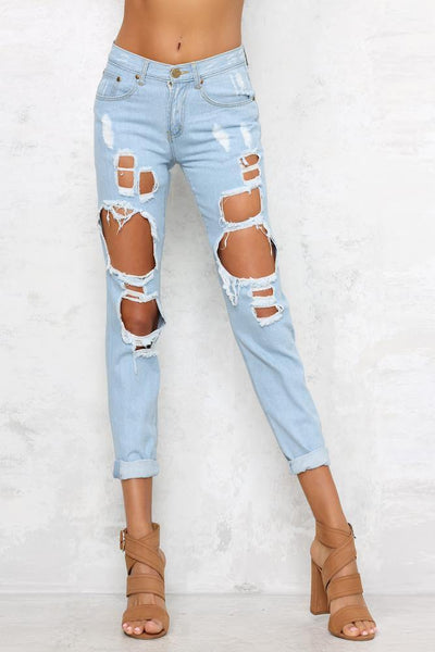 Hang Around Jeans Light Denim | Hello Molly USA