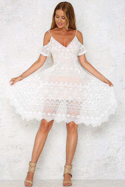 Plus One Dress White