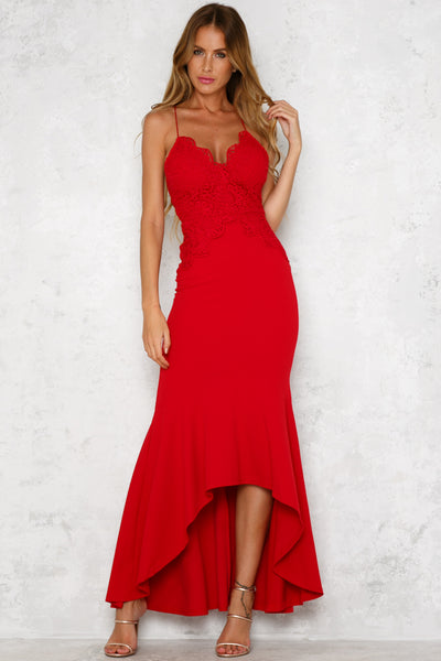 In Good Company Maxi Dress Red