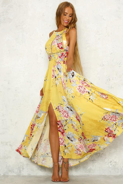 To Another World Maxi Dress Yellow | Hello Molly USA