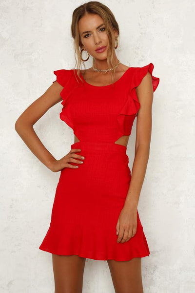 Waiting Forever Dress Red | Hello Molly USA