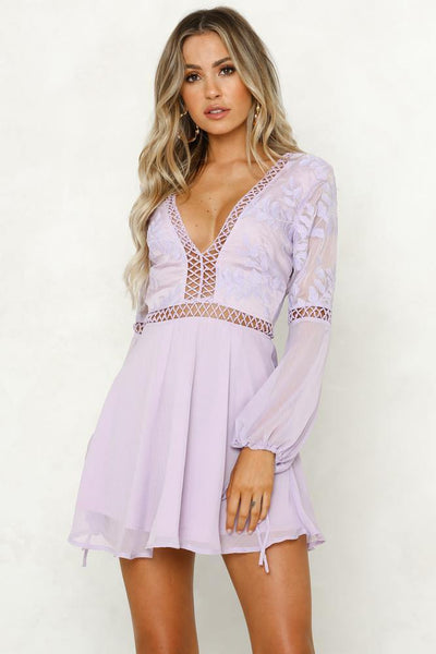 You Make It Easy Dress Lavender | Hello Molly USA