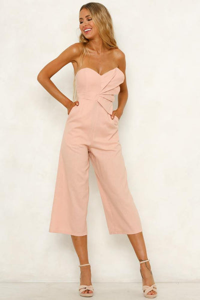 Stuck With Me Jumpsuit Blush | Hello Molly USA