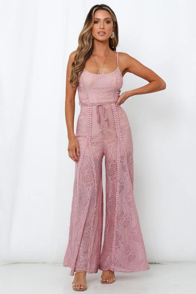 Foot In The Door Jumpsuit Blush | Hello Molly USA