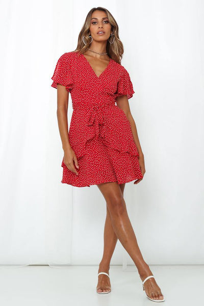 Seek It Out Dress Red | Hello Molly USA
