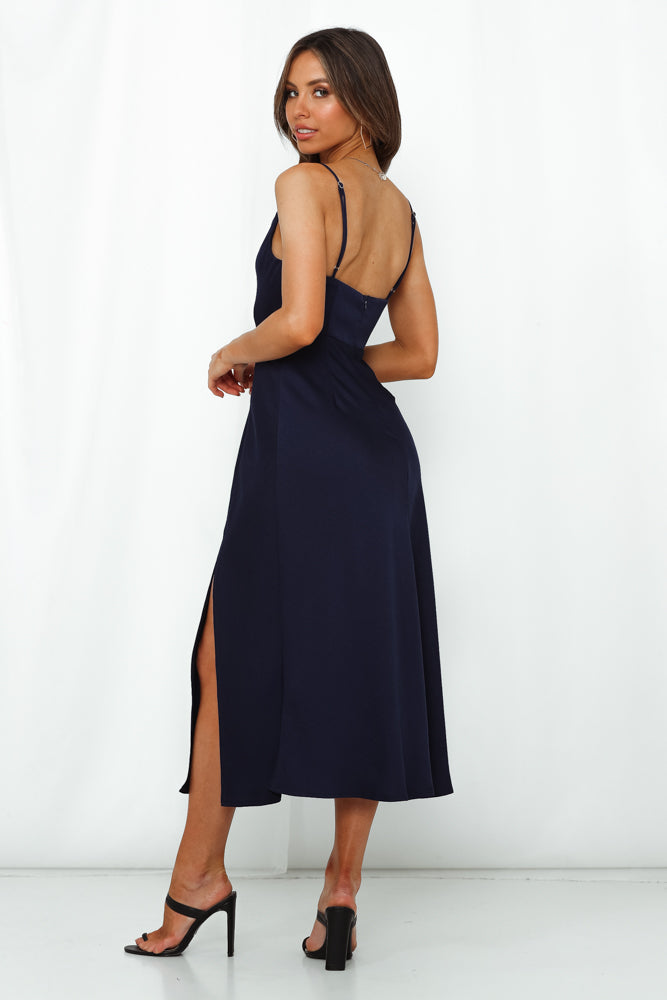 Family Secret Maxi Dress Navy | Hello Molly