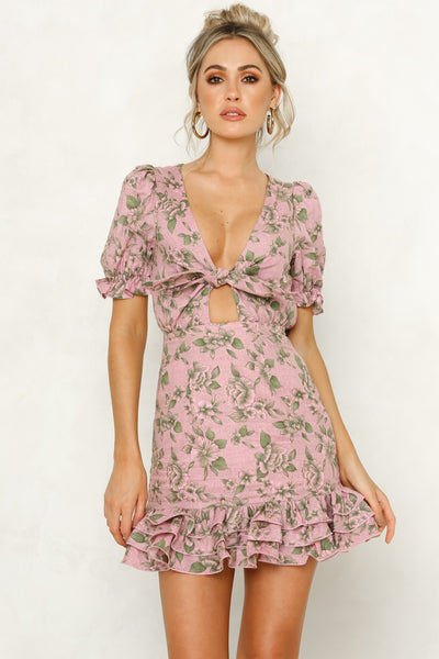 Winds Of Fortune Dress Pink