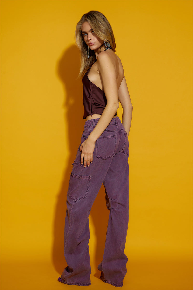 LIONESS Miami Vice Jeans Plum Purple | Hello Molly