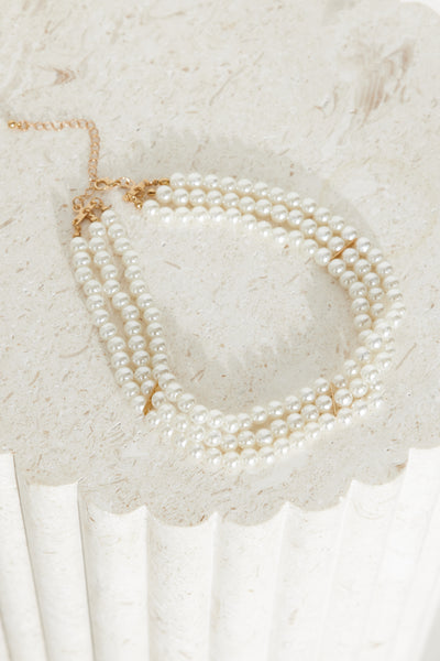Old Money Love Pearl Necklace Gold