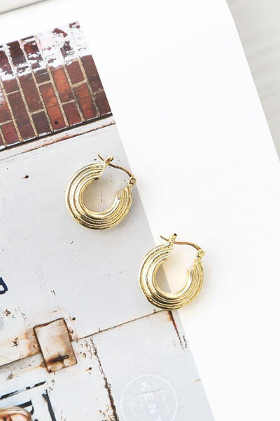 Nefitiri Earrings Gold | Hello Molly USA