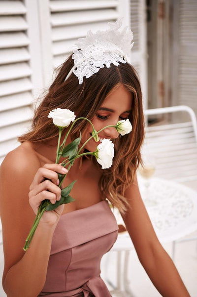 MORGAN & TAYLOR It's In The Details Fascinator White | Hello Molly USA