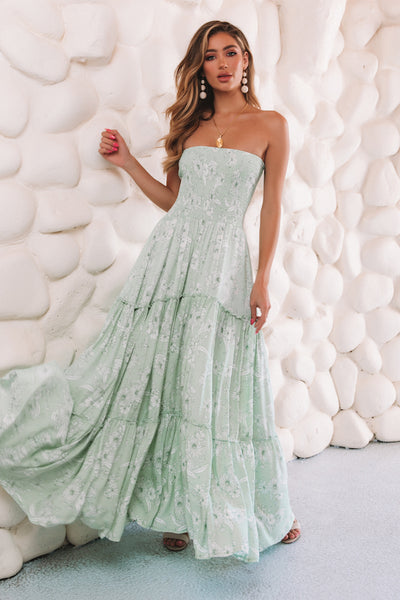 The Things We Love Maxi Dress Green