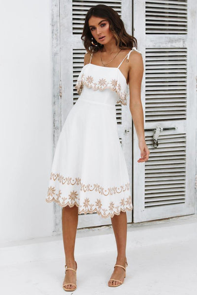 For My People Midi Dress White | Hello Molly USA