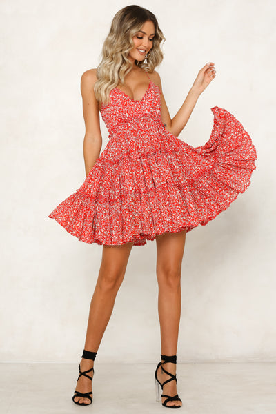 Feel The Love Dress Red