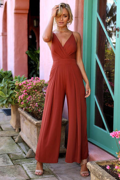 One Page Jumpsuit Rust | Hello Molly USA